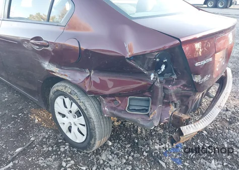 2012 Honda Civic Lx from USA, damaged, VIN 19XFB2F54CE071927